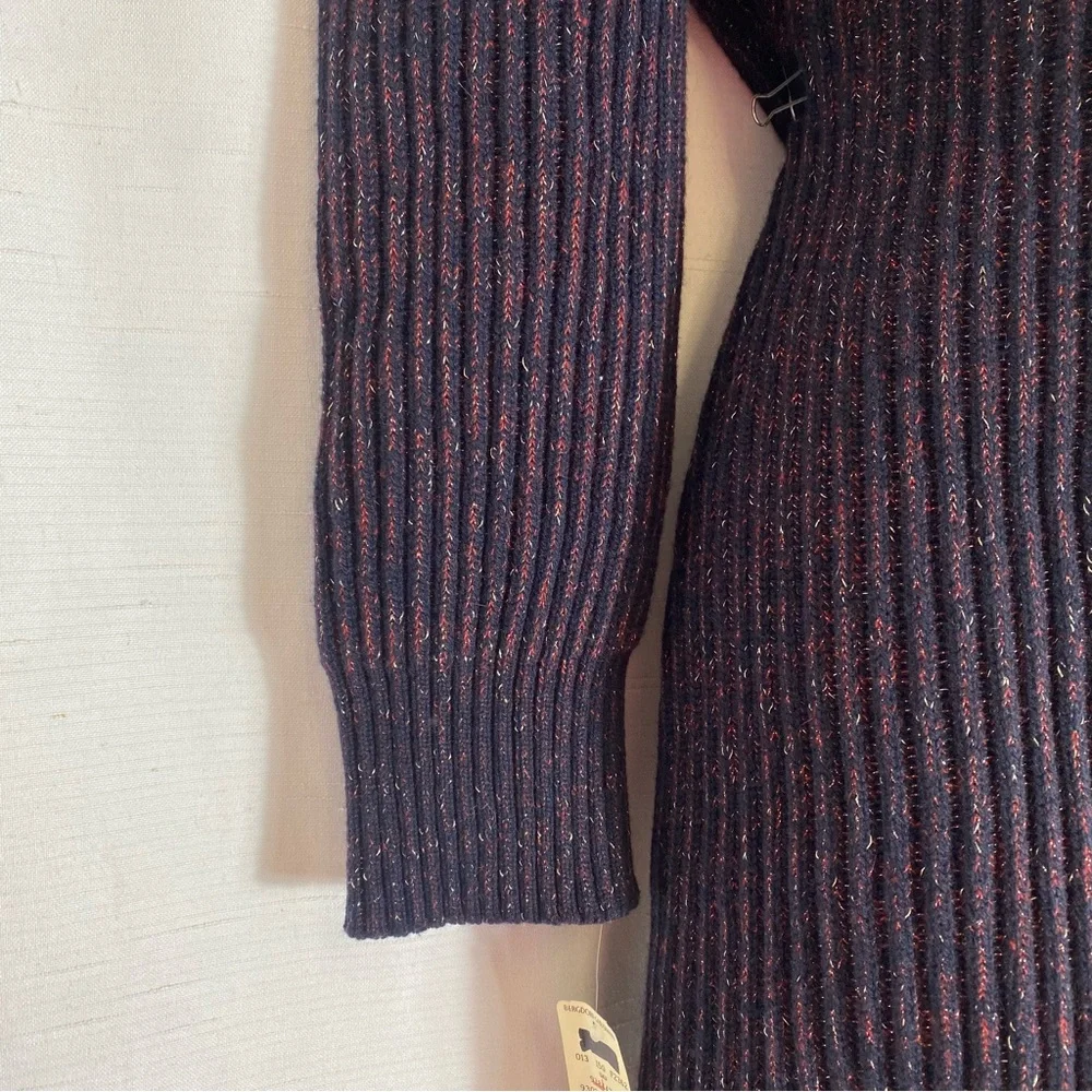 CHANEL DRESSES Roll Neck Sweater Dress Cashmere Blend Size 46 FRANCE